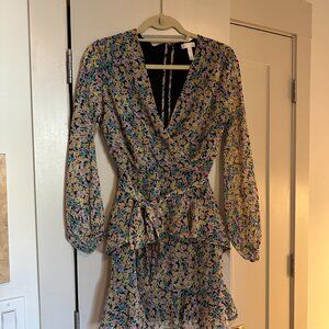 Leith Floral Long Sleeve Mini Dress